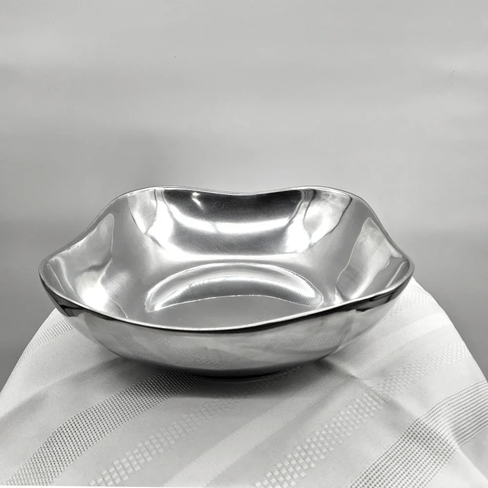 Wilton Armetale Boston MD Bowl Silver‎ Polished Square 109284 Made in USA